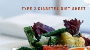 Type 2 diabetes diet sheet ! Balanced diet, low sugar, salt and fat.